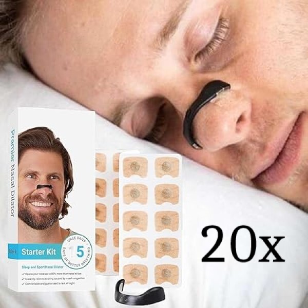 Magnetische neusstrip voor een betere slaap