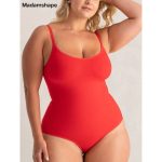 Bodysuit met ronde hals en dunne bandjes