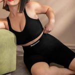 Dames compressieshorts met hoge taille